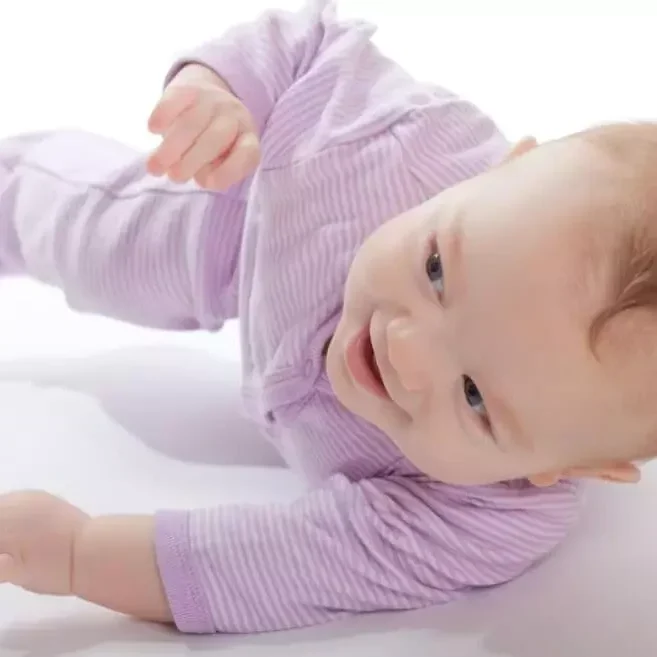 Baby rolling to the side
